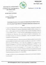 Agence Nationale de Biosécurité : Communiqué de presse sur les mesures de biosécurité prises dans la mise en œuvre du projet Target Malaria de l'Institut de Recherche en Sciences de la Santé