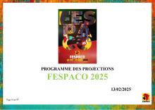 FESPACO 2025 : VOICI LE PROGRAMME GÉNÉRALE DE PROECTION DES FILMS